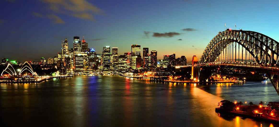 E-Visa-eVistor-Australia-Sydney-al-atardecer